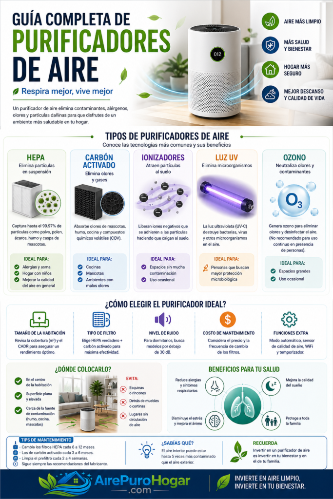 Guía completa de purificadores de aire