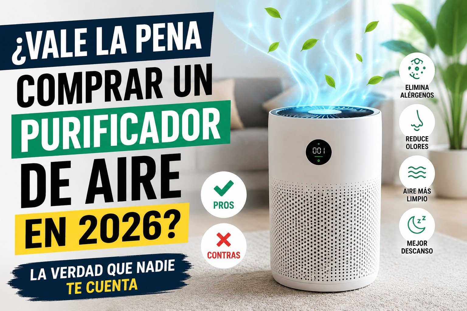 ¿Vale la pena comprar un purificador de aire en 2026? La verdad que nadie te cuenta