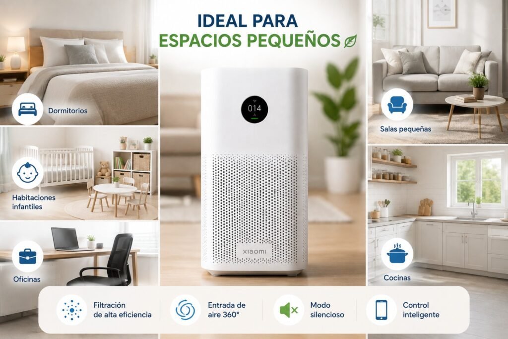 Xiaomi Mi Air Purifier 4 Compact para dormitorios y espacios pequeños